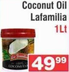 Coconut Oil La Familia 1lt