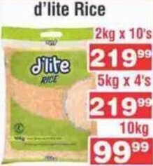 d'lite Rice 2kg x 10's