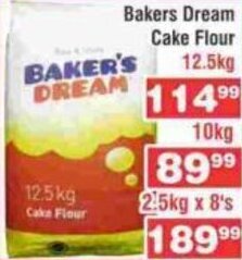 Advance Cash n Carry Bakers Dream Cake Flour 12.5kg offer