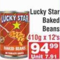 Advance Cash n Carry Lucky Star Baked Beans 410g x 12's offer