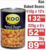 Advance Cash n Carry Koo Baked Beans 410g x 12's offer