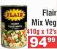 Flair Mix Veg 410g x 12's