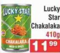 Advance Cash n Carry Lucky Star Chakalaka 410g offer