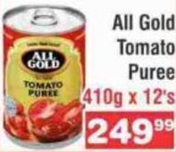 Advance Cash n Carry All Gold Tomato Puree 410g x 12's offer