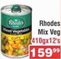 Advance Cash n Carry Rhodes Mix Veg 410g x 12's offer
