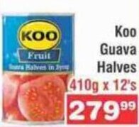 Advance Cash n Carry Koo Guava Halves 410g x 12's offer