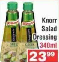 Advance Cash n Carry Knorr Salad Dressing 340ml offer