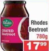 Advance Cash n Carry Rhodes Beetroot 780g offer