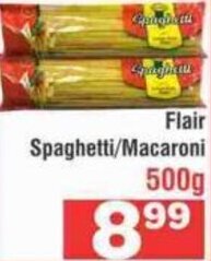 Advance Cash n Carry Flair Spaghetti / Macaroni 500g offer