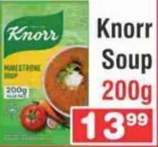 Advance Cash n Carry Knorr Soup 200g offer