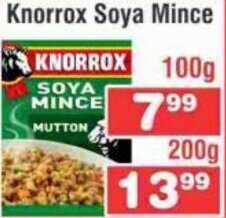 Advance Cash n Carry Knorrox Soya Mince 100g offer