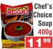 Advance Cash n Carry Chef's Choice Soup 400g offer