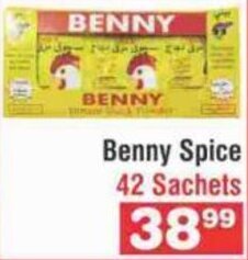 Advance Cash n Carry Benny Spice 42 Sachets offer
