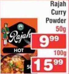 Advance Cash n Carry Rajah Curry Powder 50g offer