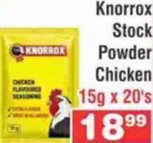 Advance Cash n Carry Knorrox Stock Powder Chicken 15g x 20's offer