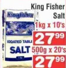 Advance Cash n Carry King Fisher Salt 1kg x 10's offer