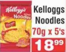 Advance Cash n Carry Kelloggs Noodles 70g x 5's offer