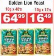 Golden Lion Yeast 10g x 48's
