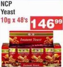 Advance Cash n Carry NCP Yeast 10g x 48's offer
