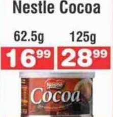 Advance Cash n Carry Nestle Cocoa 62.5g offer