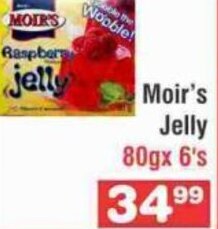 Moir's Jelly 80g x 6's
