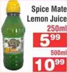 Advance Cash n Carry Spice Mate Lemon Juice 250ml offer