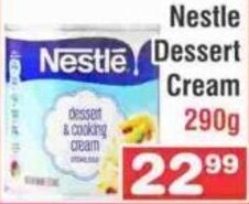 Advance Cash n Carry Nestle Dessert Cream 290g offer