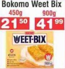 Advance Cash n Carry Bokomo Weet Bix 450g offer