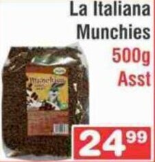 Advance Cash n Carry La Italiana Munchies 500g offer