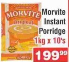 Morvite Instant Porridge 1kg x 10's