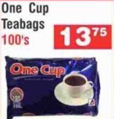 One Cup Teabags 100's