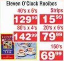 Eleven O'Clock Rooibos 40's x 6's