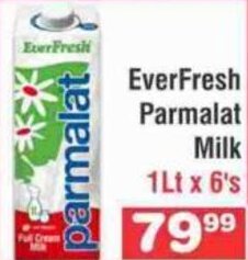 EverFresh Parmalat Milk 1lt x 6's