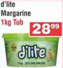 D'lite Margarine 1kg