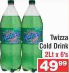 Twizza Cold Drink 2lt x 6's