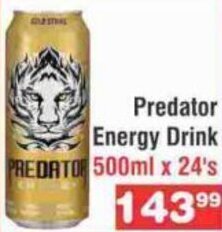 Predator Energy Drink 500ml x 24's