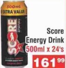 Advance Cash n Carry Score Energy Drink 500ml x 24's offer