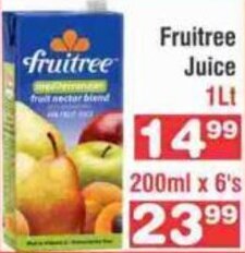 Advance Cash n Carry Fruitree Juice 1lt offer