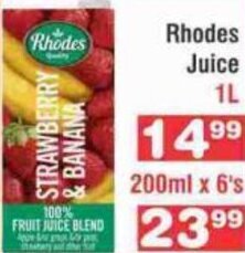 Advance Cash n Carry Rhodes Juice 1L offer