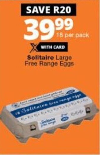 Checkers Solitaire Large Free Range Eggs offer