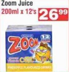 Zoom Juice 200ml x 12's