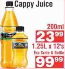 Advance Cash n Carry Cappy Juice 200ml offer