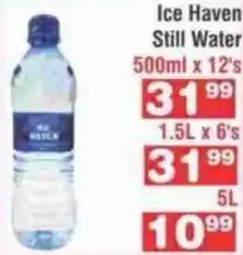 Ice Haven Still Water 500ml x 12's