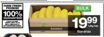 Checkers Bananas 1.2kg tray offer