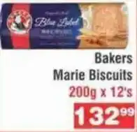 Advance Cash n Carry Bakers Marie Biscuits 200g x 12's offer