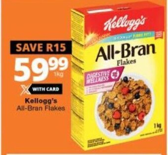 Checkers Kellogg's All-Bran Flakes 1kg offer