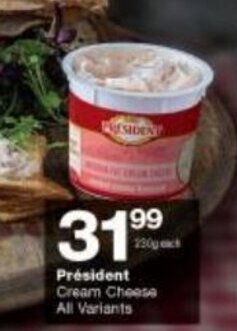 Checkers President Cream Cheese All Variants offer