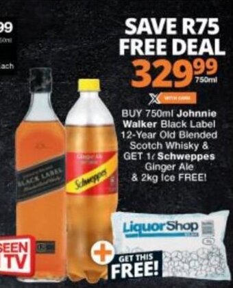 Checkers Johnnie Walker Black Label 12-Year Old Blended Scotch Whisky 750ml offer