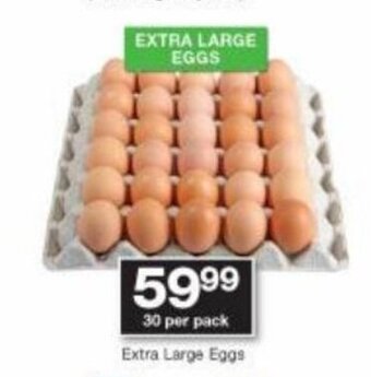 Checkers Extra Large Eggs 30 per pack offer