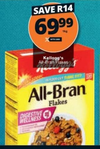 Checkers Kellogg's All-Bran Flakes offer